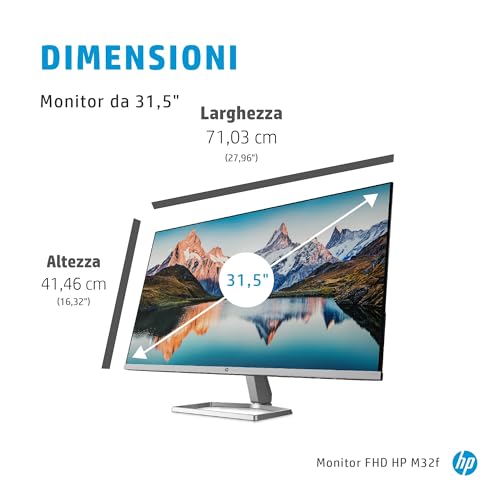 M32f Monitor, Display 31.5" Antiriflesso VA FHD Micro-Edge, Risoluzione 1920 x 1080p, AMD FreeSync, Tempo Risposta 7ms Overdrive, Comandi su Schermo, HDMI, VGA, Argento - Monitor - Immagine 4