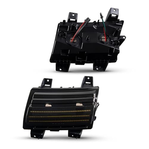 Dynamiczne światło kierunkowskazu LED przedni zderzak biały DRL żółty płynący kierunkowskaz dla Jeep dla Wrangler JL 2018-2022 boczny znacznik błotnik koło brwi