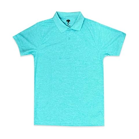 Zigster Mens Polo T-Shirt Polyester (Turquoise, X-Large) Cover