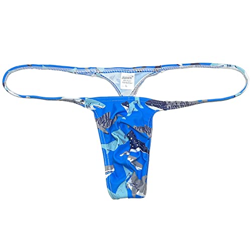 OROCOJUCO Men's Mini Bikini T-back Underwear Slim Cut Pouch Swim G-string Minimal Coverage Tangas Hipster String Thong