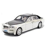 XGFFBAGB Voiture Miniature en Alliage Moulé sous Pression 1:18 pour Phantom, Collection De Cadeaux(White,No Box)
