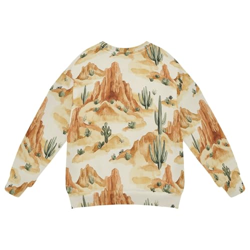 JUNZAN Western Cactus Deep Canyons Little Kids Pullover Hoodie Fleece Fall Tops Shirts Athletic 4T2