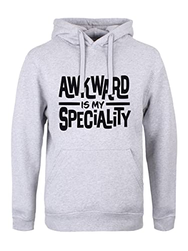 Sweat à capuche gris Awkward doux avec poche kangourou homme