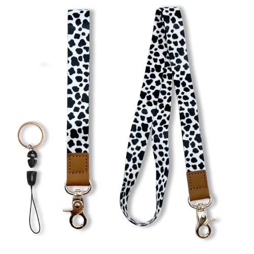 Pakaseboxes Lanyards For Keys, Neck & Wrist Lanyards Keychain Set For Id Badge Holder, Key Chain For Women Mother's Day (Cow) #TOP6