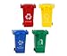 AITING Kids Push Toy Vehicles Garbage Truck's Trash Cans