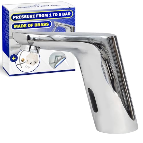 Grifo sensor automático para lavabo de infrarrojos a pilas de marca MONTERAL 2