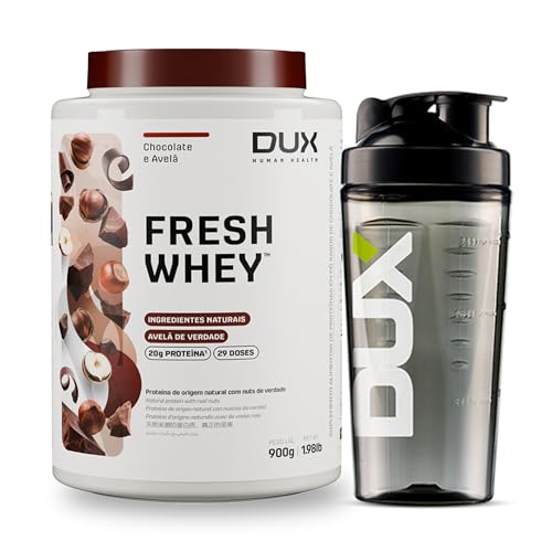 Whey Protein FreshWhey 900g + Coqueteleira Dux Nutrition (Chocola...