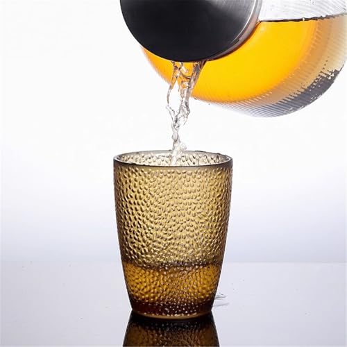 Vasos de agua acrílicos de diseño texturizado elegantes y resistentes 7