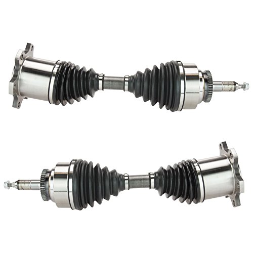 Image of TRQ Front Driver & Passenger Side 2 Piece CV Axle Assembly Set (WITH 4WD ONLY) Compatible with 2003-06 Ford Expedition, 2003-06 Lincoln Navigator, 2006-08 Lincoln Mark LT, 2004-08 Ford F150 Truck