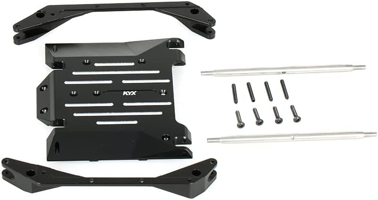 KYX Racing CNC Machined Aluminum Alloy Skid Plate Upgrades Parts Accessories for 1/10 RC Crawler Car Axial RBX10 Ryft