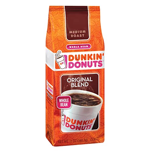 Dunkin Donuts Original Blend Whole Bean Medium Roast Coffee 340g