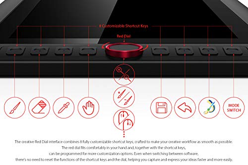 Mesa Digitalizadora Monitor de desenho Gráfico XP-PEN Artist13.3 Pro de 13,3 polegadas totalmente la