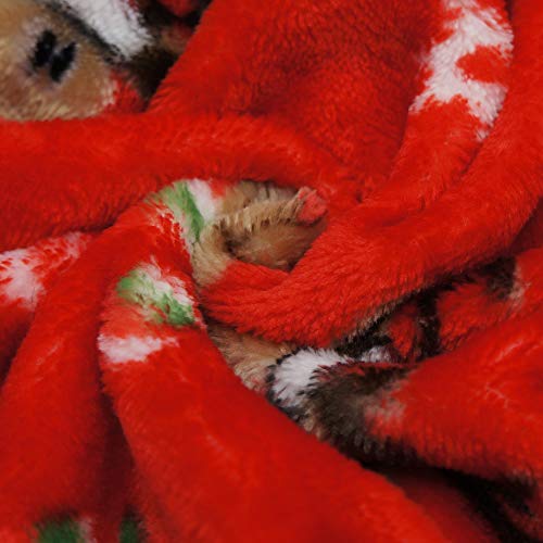 Fitwarm Reindeer Dog Christmas Pajamas Pet Clothes Doggie Christmas Costumes Puppy Jumpsuits Red Medium #TOP2