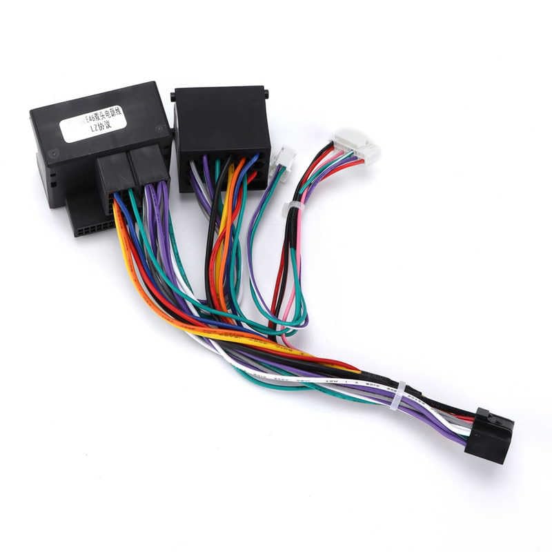 Car Power Cable CNC Technology ABS for Audio Wiring Harness Plug and Play Durable with Canbus Box Replacement for