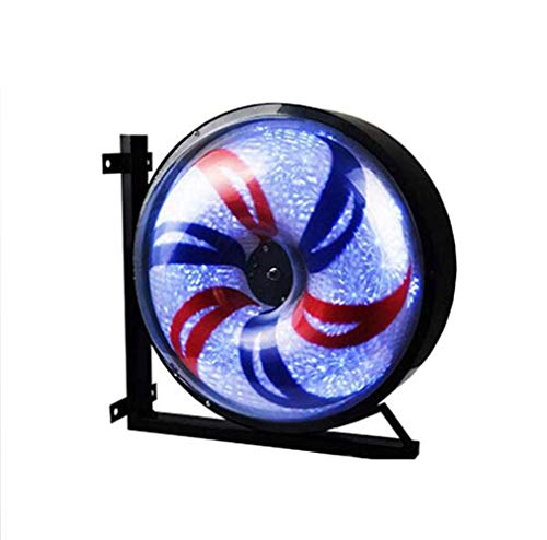 Preisvergleich Produktbild JI TA Draussen Barbierstab Led-streifen, Beleuchtende Rotierende Friseurstange Schönheitssalon Schild Wasserdichte Wandleuchte 42cm A / A