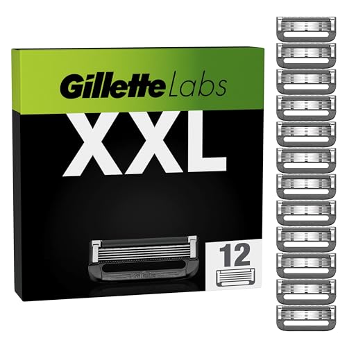 Lames de rasoir GilletteLabs compatibles modèle chauffant et barre exfoliante x12
