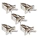 balacoo 5pcs Metal Cage Multifunctional Cuttlebone Clips Holding Silver Holder Clamps for Animal Parakeet Food Clip Fork Vegtable Parrot Fixing Cockatiel Budgie Pet Holders Feeder