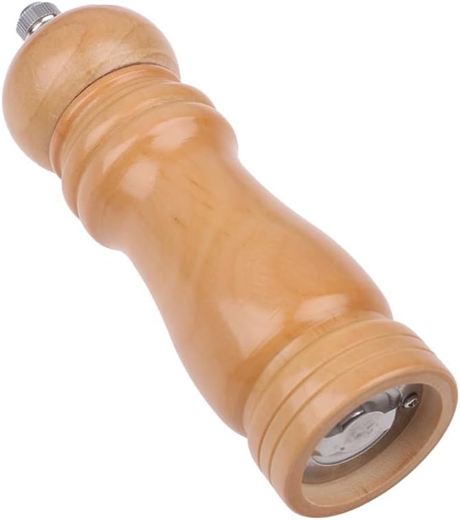 Salt and pepper grinder set, Manual Wooden Salt and Pepper Mill Spice Grinder Kitchen Tool or