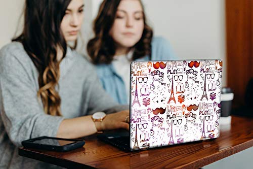 Image of GalaxsiaTM Paris Listen Play Vinyl Laptop Skin /Sticker /Cover /Decal Compatible for Any 13 inch-13.3 inch Inches Laptop (Hp /Dell /Sony /Acer /Lenovo /Asus. Etc) Or Notebook.
