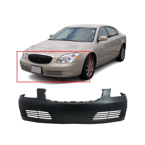 Image of FitParts Compatible with Buick Lucerne 2006-2011 Front Bumper Cover | Primed, Sedan, Ready to Paint, OEM 19120958, GM1000822