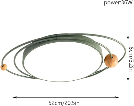 LLUCKYS Energiebesparende Eenvoudige Platte Lamp Moderne LED-plafondlamp Niet-dimbare Plafondverlichting Daglichtwit 5500K Decoratieve Verlichtingsarmaturen Voor Woonkamer En Slaapkamer photo 3