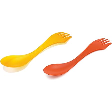 Amazon Light My Fire ライトマイファイヤー Light My Fire ライトマイファイヤー Spork 2pac スポーク2パック Trans Orange Orange トランスオレンジ オレンジ Light My Fire ライトマイファイヤー ナイフ フォーク スプーン