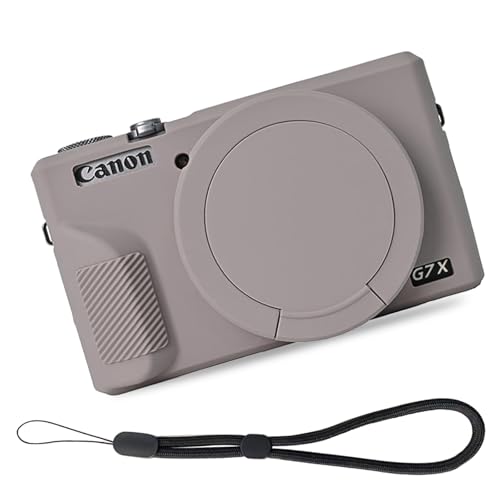 Funda para Cámara Canon G7X Mark III Silicona Gris miniatura 1