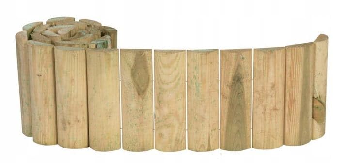 Gartenzaun Aus Kiefernholz – 3,6 M X 20,3 Cm, Blumenbeeteinfassung, Wetterfest