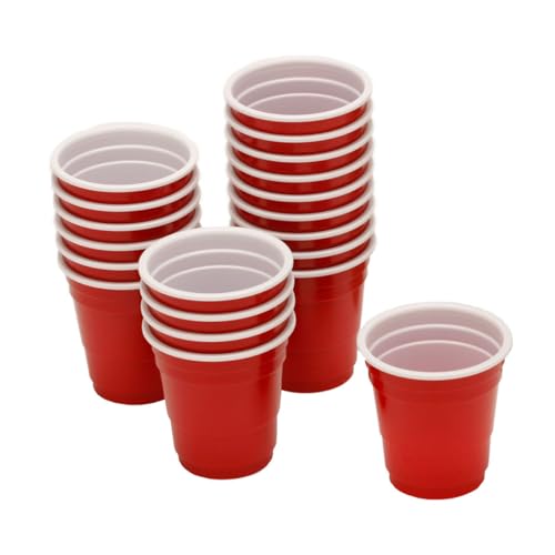 BAR BEER WINE SPIRITS 3 barY3 Disposable Red Mini Shot Glasses! Bpa Free, 2 Oz Mini Red Shot Glasses, Perfect for Any Occasion 120 Glasses (Pack of 6)
