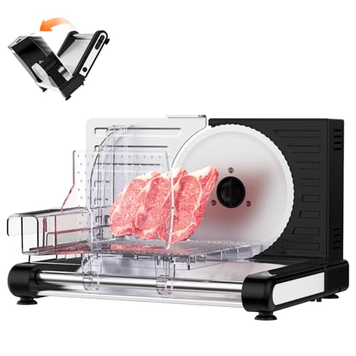 Meat Slicer Machine for Home – 120W Deli Meat Slicer with 6.7