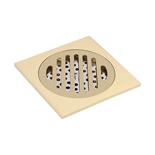 Ozgkee Shower Gre, 10x10x7 Square Floor Drain Bathroom Shower Waste Grate Brass Constructed Strainer Home Attachment - Image 3