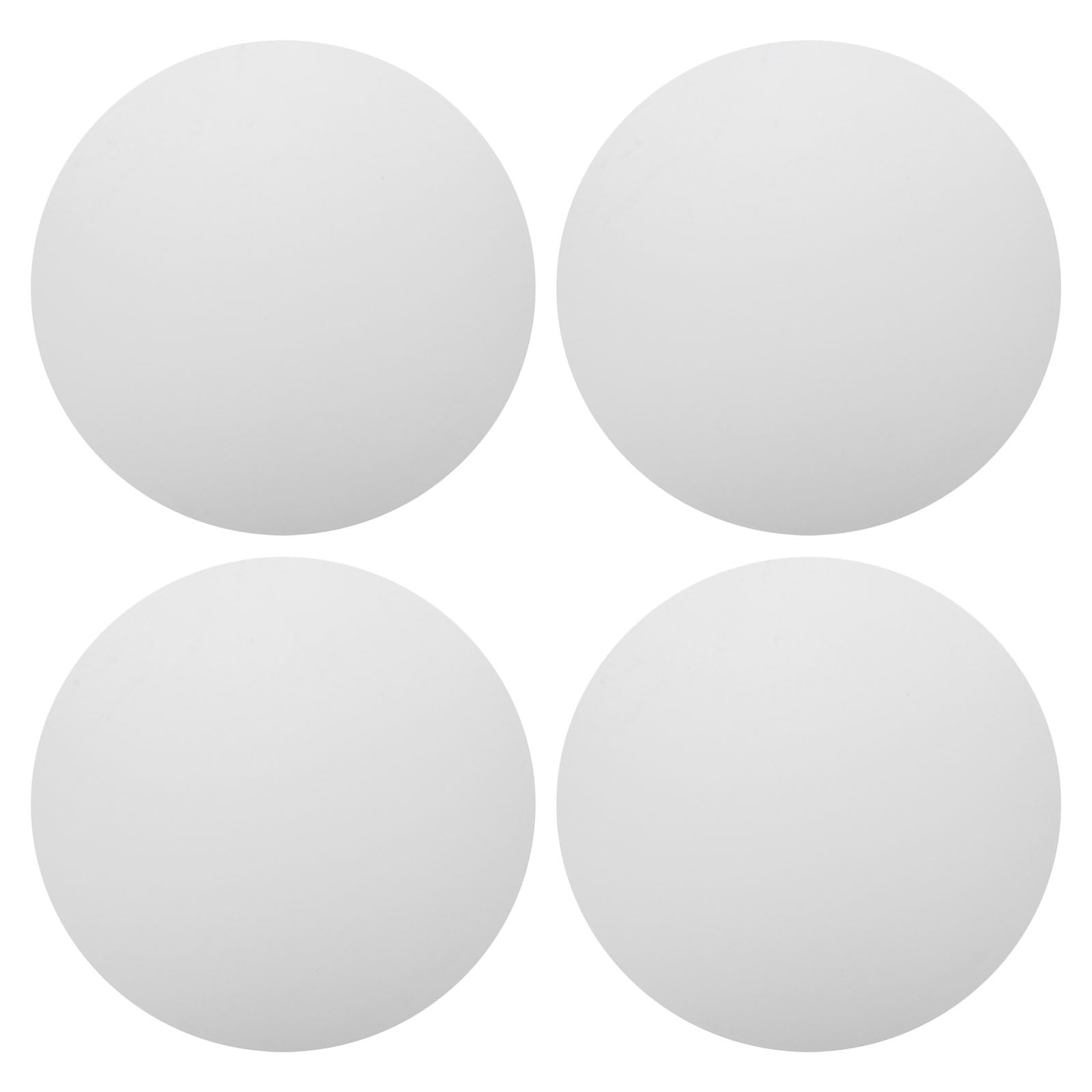 Homoyoyo Toiles Rondes Blanches Faciles à Nettoyer en Toile Lot de 4 Compatibles Multiples Peintures pour Peinture à L'huile pour Usage en Studio ou Décoration Maison