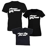 Mutter, Vater & Kind-Set Player One, Player Two & Player Three • Vater, Mutter und Kind • T-Shirt-Set (293.0023) (Mann 2XL / Frau S/Kind 12-18 Monate)