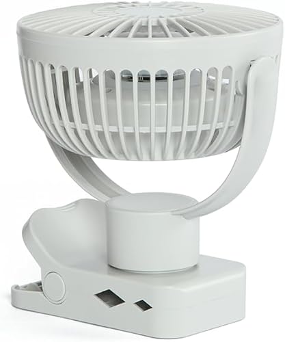 Miniatura 3 de Limitless Breezie Ventilador portátil con luz LED y banco de energía de 8,000 mAh (gris)