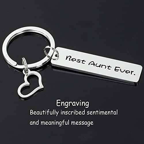 Kivosliviz Aunt Gifts Keychain For Women Best Aunt Ever Stuff Aunty Ornament Jewelry Ideas For Aunts Aunt Keychain #TOP2