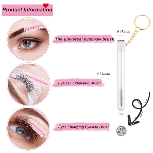 Brosses à cils en cristal et tubes haut de gamme réutilisables - 5