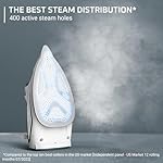 Rowenta Iron Steamer for Clothes, Focus Stainless Steel Soleplate, 400 Microsteam Holes, Powerful Steam Iron, Lightweight, Leakproof, 1725 Watts - Image 4