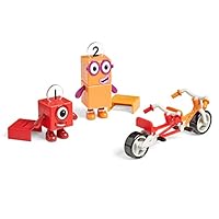 Learning Resources Numberblocks One and Two Bike Adventure, Ages 3+, Numberblocks Toys, Posable Figures with Tandem Bike for Imaginative Play and Early Maths Fun. Gifts For Kids