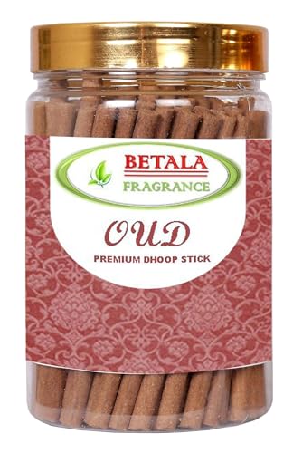 Image of Betala Fragrance Oud /OUDH Fragrance Dhoop Sticks for Pooja, 200 g Stick with Holder Stand | dhup batti for puja |