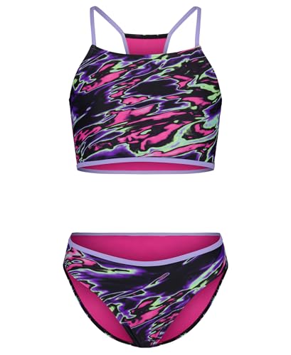 Image of Under Armour Girls' Two Piece Bikini Swimsuit, UPF 50+ Sun Protection, Quick Drying Bathing Suit