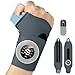 EMS Wrist Massager Handgelenk Massagegerät Kabelloses Handmassagegerät mit Wärme, 6 Modi/19 Intensitäten, Handgelenkstütze für Sehnenscheidenentzündung & Karpaltunnelsyndrom Handgelenk Bandagen (M)