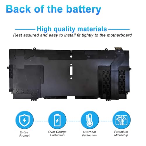 Image of 51Wh 52TWH Laptop Battery Replacement for Dell XPS 13 7390 2-in-1 Series Notebook P103G P103G001 P103G002 MM6M8 0MM6M8 XX3T7 0XX3T7 7.6V 4-Cell