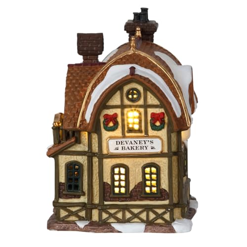 Lemax Village Collection 35793 Lemax Christmas Village Devaneys Bakery Battery Operated Led thumb #2
