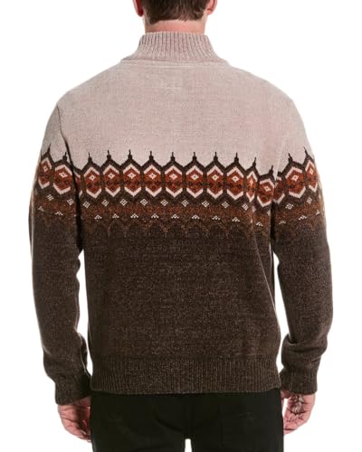 POINT ZERO Chenille 1/4-Zip Mock Neck Sweater2