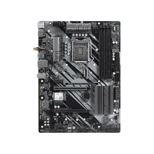 for Z490 Phantom Gaming 4/AX Motherboard Support I9-10900K I7-10700 I5 10400 I3-10300 CPU LGA1200 DDR4 4400MHz M.2 NVME ATX for ASRock, Accessories