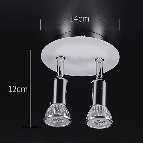 Spots orientables GU10 plafonnier 2 lampes éclairage directionnel