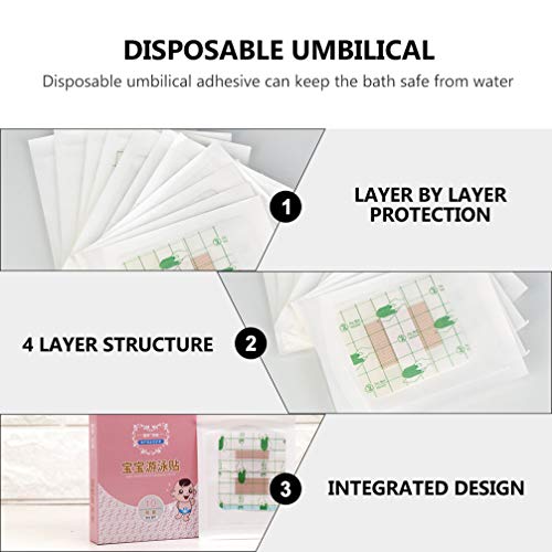 STOBOK Adesivo de Umbigo Infantil Remendo de Cordão Umbilical à Prova D'água para Umbigo de Criança