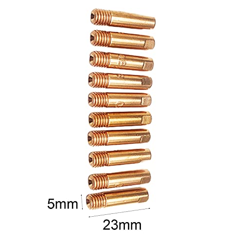 Qiguch66 Welding Torch Accessories Kit Corrosion Resistant Good Thermal Conductivity Red Copper Welding Machine Nozzle Contact Tips Set thumb #5