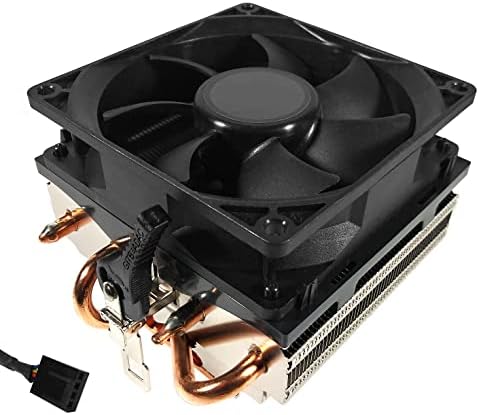 CPU Cooler with Copper Core Base & Aluminum Heatsink & 4-Pin PWM 3.5-Inch 2800 RPM Fan with Pre-Applied Thermal Paste for AMD Socket AM5 AM4 FM2 FM1 AM3 AM2 1207 940 939 754 Desktop PC Computer