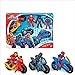 Marvel Super Hero Adventures Iron Man, Black Panther & Spider-Man Exclusive Action Figure & Veicolo